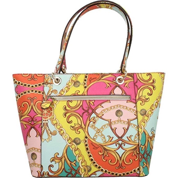 Rare New Guess Kamryn VP Tote Multi Colored - Picture 2 of 5